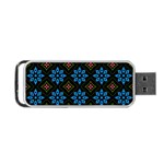 Flower Pattern Flora Floral Seamless Portable USB Flash (One Side)