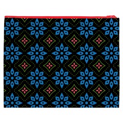 Flower Pattern Flora Floral Seamless Cosmetic Bag (XXXL) from ArtsNow.com Back