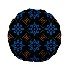 Flower Pattern Flora Floral Seamless Standard 15  Premium Round Cushions from ArtsNow.com Front