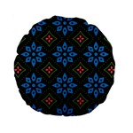 Flower Pattern Flora Floral Seamless Standard 15  Premium Round Cushions