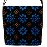 Flower Pattern Flora Floral Seamless Flap Closure Messenger Bag (S)