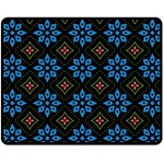 Flower Pattern Flora Floral Seamless Two Sides Fleece Blanket (Medium)