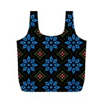 Flower Pattern Flora Floral Seamless Full Print Recycle Bag (M)