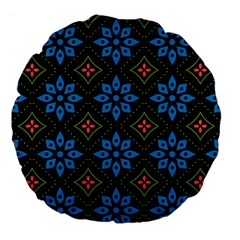 Flower Pattern Flora Floral Seamless Large 18  Premium Flano Round Cushions from ArtsNow.com Front