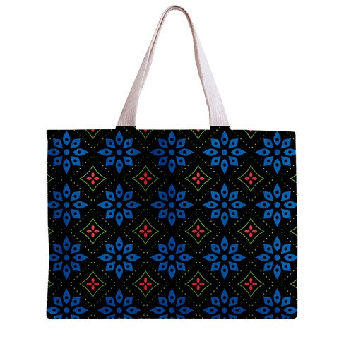 Flower Pattern Flora Floral Seamless Zipper Mini Tote Bag from ArtsNow.com Front