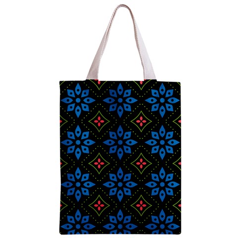 Flower Pattern Flora Floral Seamless Zipper Classic Tote Bag from ArtsNow.com Front