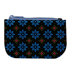 Flower Pattern Flora Floral Seamless Large Coin Purse from ArtsNow.com Front