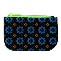 Flower Pattern Flora Floral Seamless Large Coin Purse from ArtsNow.com Front