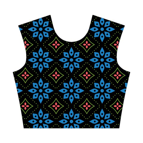 Flower Pattern Flora Floral Seamless Cotton Crop Top from ArtsNow.com Front