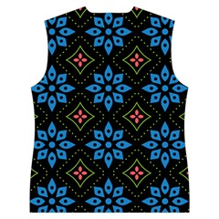 Flower Pattern Flora Floral Seamless Women s Button Up Vest from ArtsNow.com Back