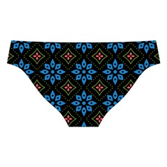 Flower Pattern Flora Floral Seamless Cross Back Hipster Bikini Set from ArtsNow.com Back Under