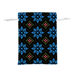 Flower Pattern Flora Floral Seamless Lightweight Drawstring Pouch (M) from ArtsNow.com Front