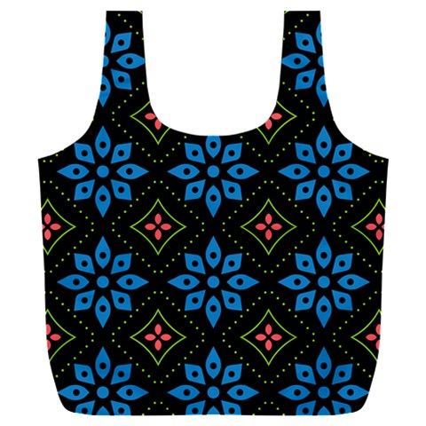 Flower Pattern Flora Floral Seamless Full Print Recycle Bag (XXXL) from ArtsNow.com Front