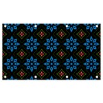 Flower Pattern Flora Floral Seamless Banner and Sign 7  x 4 