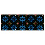 Flower Pattern Flora Floral Seamless Banner and Sign 8  x 3 