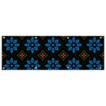 Flower Pattern Flora Floral Seamless Banner and Sign 9  x 3 