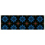 Flower Pattern Flora Floral Seamless Banner and Sign 12  x 4 