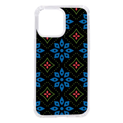 Flower Pattern Flora Floral Seamless iPhone 14 Pro Max TPU UV Print Case from ArtsNow.com Front