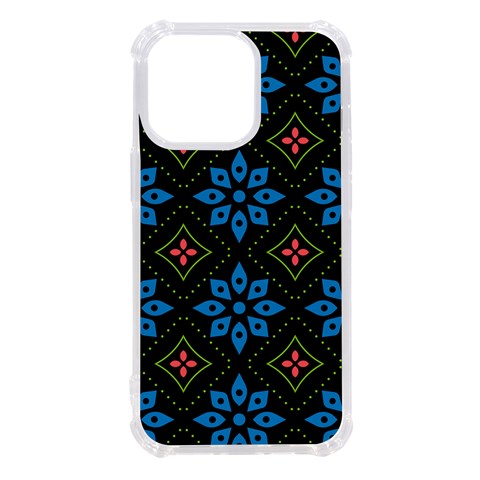 Flower Pattern Flora Floral Seamless iPhone 13 Pro TPU UV Print Case from ArtsNow.com Front