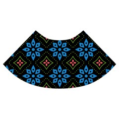 Flower Pattern Flora Floral Seamless Trumpet Sleeve Cropped Top from ArtsNow.com Cuff Right