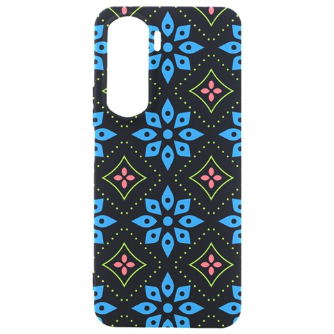 Flower Pattern Flora Floral Seamless Samsung Galaxy S24 Plus 6.7 Inch Black TPU UV Case from ArtsNow.com Front