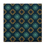 Flowers Pattern Design Abstract Tile Coaster