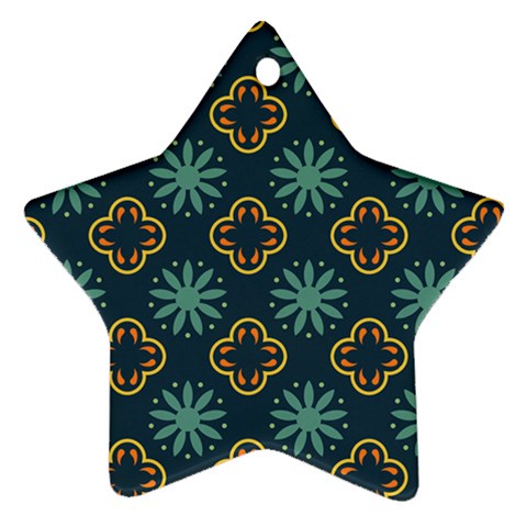 Flowers Pattern Design Abstract Ornament (Star) from ArtsNow.com Front