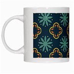 Flowers Pattern Design Abstract White Mug