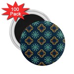 Flowers Pattern Design Abstract 2.25  Magnets (100 pack) 