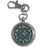 Flowers Pattern Design Abstract Key Chain Watches