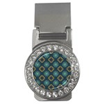 Flowers Pattern Design Abstract Money Clips (CZ) 