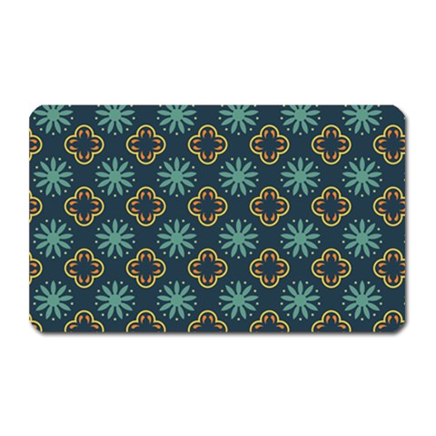 Flowers Pattern Design Abstract Magnet (Rectangular) from ArtsNow.com Front