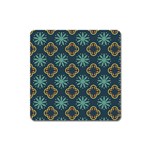 Flowers Pattern Design Abstract Square Magnet