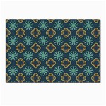 Flowers Pattern Design Abstract Postcard 4 x 6  (Pkg of 10)