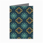 Flowers Pattern Design Abstract Mini Greeting Card