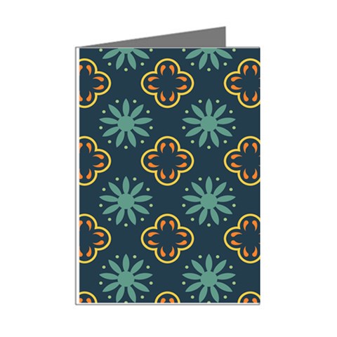 Flowers Pattern Design Abstract Mini Greeting Cards (Pkg of 8) from ArtsNow.com Right