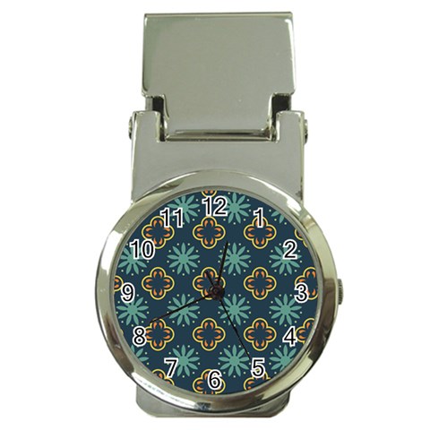 Flowers Pattern Design Abstract Money Clip Watches from ArtsNow.com Front