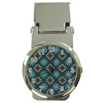 Flowers Pattern Design Abstract Money Clip Watches