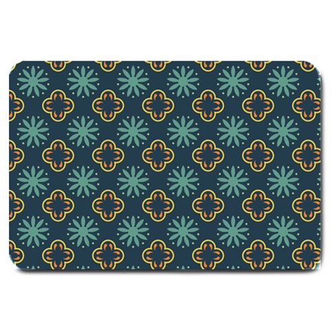 Flowers Pattern Design Abstract Large Doormat from ArtsNow.com 30 x20  Door Mat