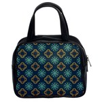 Flowers Pattern Design Abstract Classic Handbag (Two Sides)