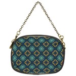 Flowers Pattern Design Abstract Chain Purse (One Side)