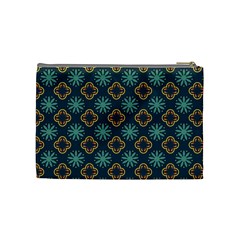 Flowers Pattern Design Abstract Cosmetic Bag (Medium) from ArtsNow.com Back