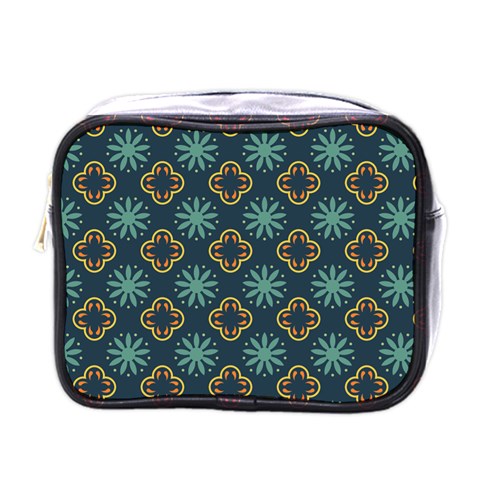 Flowers Pattern Design Abstract Mini Toiletries Bag (One Side) from ArtsNow.com Front