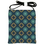 Flowers Pattern Design Abstract Shoulder Sling Bag