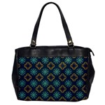 Flowers Pattern Design Abstract Oversize Office Handbag