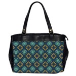 Flowers Pattern Design Abstract Oversize Office Handbag (2 Sides)