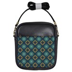 Flowers Pattern Design Abstract Girls Sling Bag