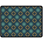 Flowers Pattern Design Abstract Fleece Blanket (Large)