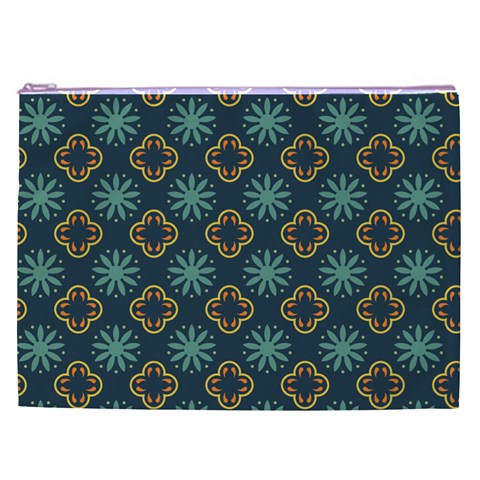 Flowers Pattern Design Abstract Cosmetic Bag (XXL) from ArtsNow.com Front