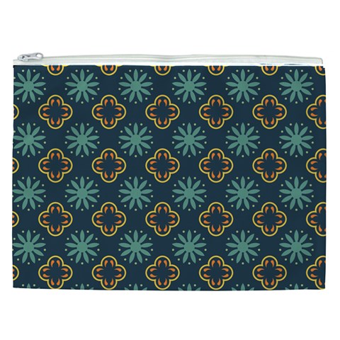 Flowers Pattern Design Abstract Cosmetic Bag (XXL) from ArtsNow.com Front